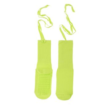 1Pair For Barre Workout, Pilates Socks with Non-Slip Grips