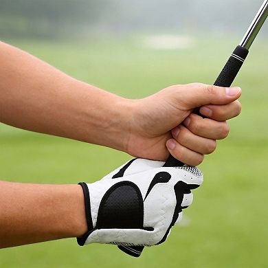 6.9 x 3.35 inch 1Pc Right Hand Golf Glove White Black