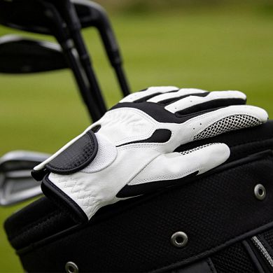 6.7 x 3.15 inch 1Pc Left Hand Golf Glove White Black