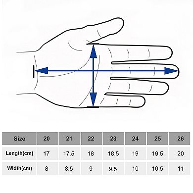 7.09 x 3.55 inch 1Pc Reusable Left Hand Golf Glove White