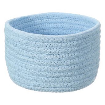 1 pc Cotton Rope Woven Storage Basket, Round