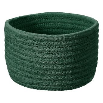 1 pc Cotton Rope Woven Storage Basket, Round
