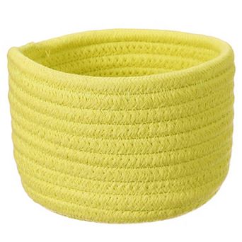 1 pc Cotton Rope Woven Storage Basket, Round