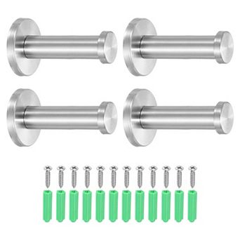 0.87 x 0.63 Inch(LxDIA)Stainless Steel Bathroom Towel Hook 4 pc