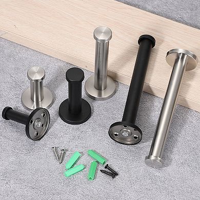 0.87 x 0.63 Inch(LxDIA)Stainless Steel Towel Hook 4Pcs