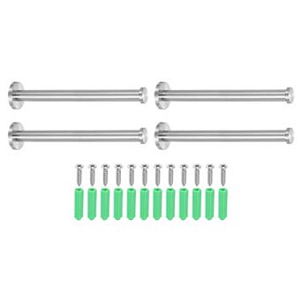 0.87 x 0.63 Inch(LxDIA)Stainless Steel Towel Hook 4 pc
