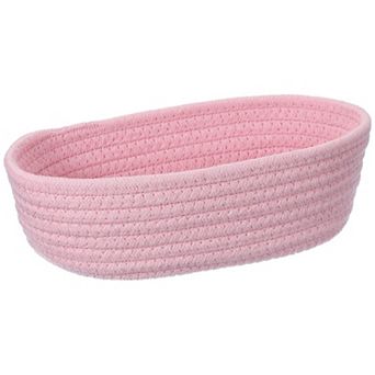 1 pc Shelf Closet Storage Gift Woven Baskets Box Bin, Oval