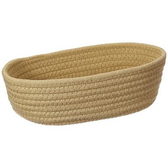 1 pc Shelf Closet Storage Gift Woven Baskets Box Bin, Oval