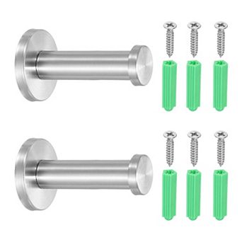 2.83 Inch Heavy Duty Robe Coat Hooks Round Wall Mounted Hook, 0.87 x 0.63 Inch(LxDIA)