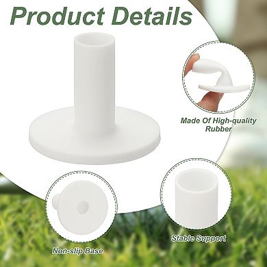 6PCS 1.77 Inch Rubber Golf Practice Tee, Rubber Driving Tee-Fitting for Outdoor