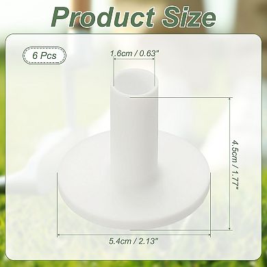 6PCS 1.77 Inch Rubber Golf Practice Tee, Rubber Driving Tee-Fitting for Outdoor