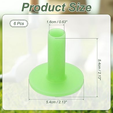 6PCS 2.13 Inch Rubber Golf Practice Tee, Rubber Driving Tee-Fitting for Outdoor