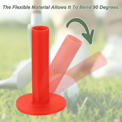 6PCS 2.76 Inch Rubber Golf Practice Tee, Rubber Driving Tee-Fitting for Outdoor