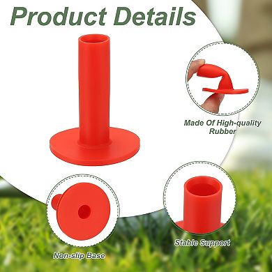 6PCS 2.76 Inch Rubber Golf Practice Tee, Rubber Driving Tee-Fitting for Outdoor