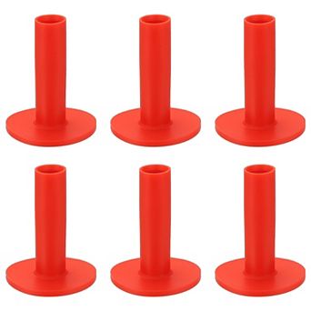 6 pc 2.76 Inch Rubber Golf Practice Tee, Rubber Driving Tee-Fitting for Outdoor