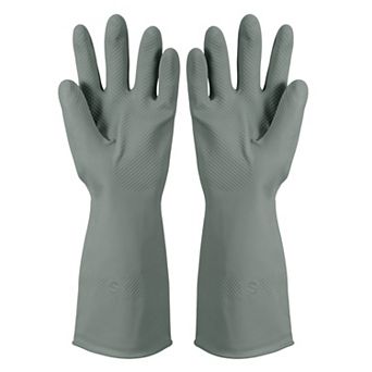 1SET Rubber Cleaning Gloves, Reusable Household Dishwashing