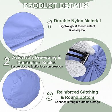 1Pc Sleeping Bag Storage Sack, Waterproof Outdoor Storage