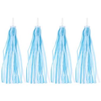 4 pc Bike Streamers, Colorful Scooter Handlebar Tassels Grips Ribbon