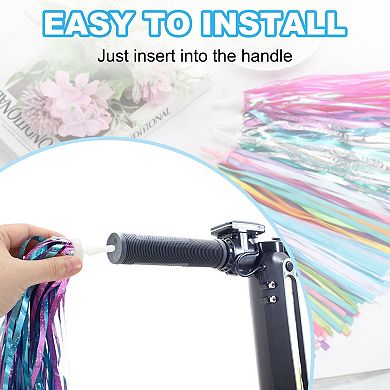4Pcs Scooter Handlebar Tassels Grips Ribbon Decorations