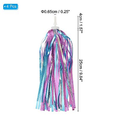 4Pcs Scooter Handlebar Tassels Grips Ribbon Decorations
