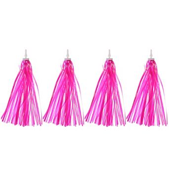 4 pc Scooter Handlebar Tassels Grips Ribbon Decorations