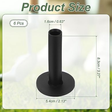 6PCS 3.27 Inch Rubber Golf Practice Tee, Rubber Driving Tee-Fitting for Outdoor