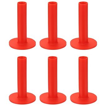 6 pc 3.27 Inch Rubber Golf Practice Tee, Rubber Driving Tee-Fitting for Outdoor