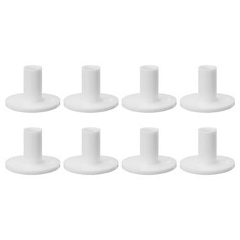 8 pc 2 Inch Rubber Golf Tee, Golf Practice Tees Training, White