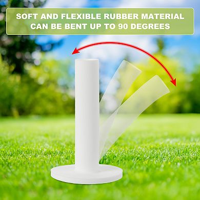 8PCS 2.6 Inch Rubber Golf Tee, Golf Practice Tees Training