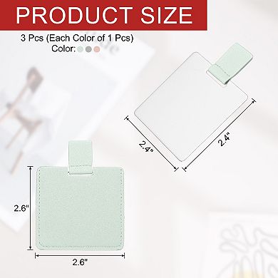 3Pcs Small Pocket Mirror for Purse