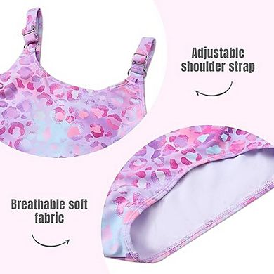 Girls One Piece Swimsuit Quick-Dry Beach Swimwear