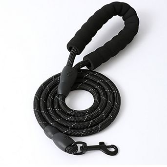Pet Dog Leash Adjustable Nylon Rope with Comfortable Handle and Metal Clip for Small Medium Dogs