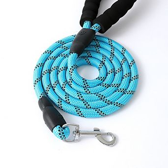 Pet Dog Leash Adjustable Nylon Rope with Comfortable Handle and Metal Clip for Small Medium Dogs