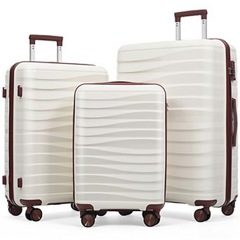 Merax 3 pc Luggage Set with TSA Lock, 20/24/28 Inch 360° Spinner Suitcases