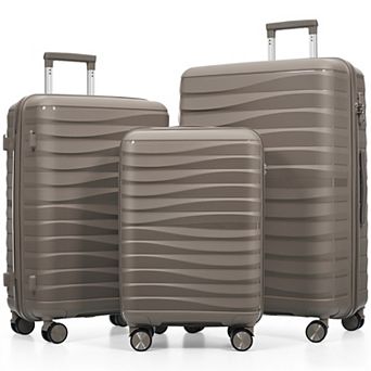 Merax 3 pc Luggage Set with TSA Lock, 20/24/28 Inch 360° Spinner Suitcases