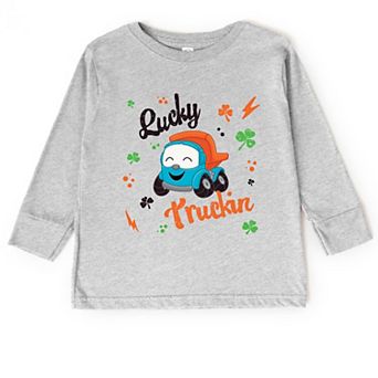 Leo the Truck Lucky Truckin - Toddler Long Sleeve Graphic Tee