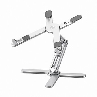 360 Rotating Foldable Laptop Stand Adjustable Height Ergonomic Heat Dissipation For Desk