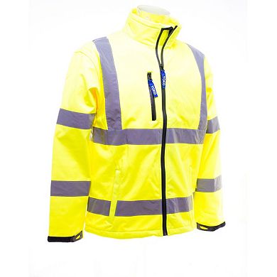 Yoko Mens Hi-Vis Sofshell Jacket