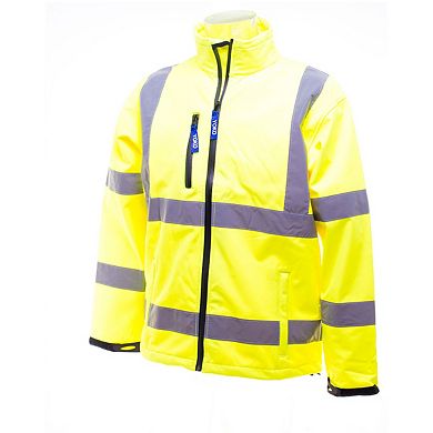Yoko Mens Hi-Vis Sofshell Jacket