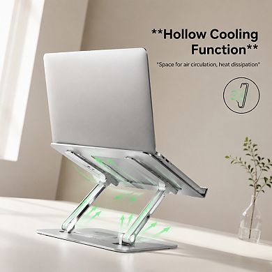 Aluminum Foldable Adjustable Laptop Stand Portable Cooling Holder For Desk 10 16 Inch