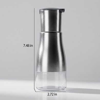 Glass Oil Dispenser Bottle with Stainless Steel Pour Spout