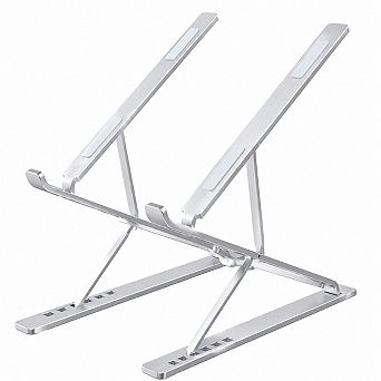 Adjustable Portable Aluminum Laptop Stand 9 6 Height Choices Non Slip For 10 To 17 Inch Devices