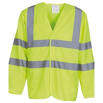 Yoko Mens Hi-Vis Long Sleeve Waistcoat / Jacket