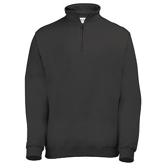 Awdis Mens Plain Sophomore ¼ Zip Sweatshirt