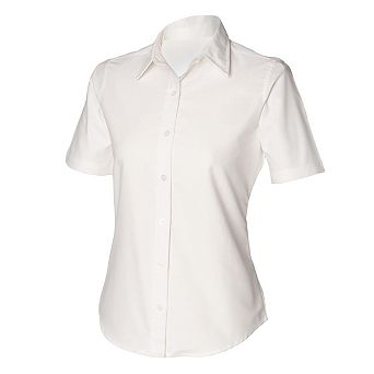 Henbury Womens/Ladies Short Sleeve Classic Oxford Work Shirt