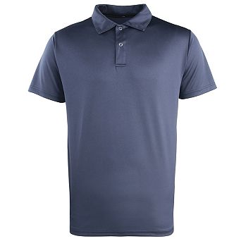 Premier Unisex Coolchecker Studded Plain Polo Shirt