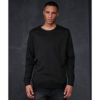 Build Your Brand Mens Basic Crew Neck Sweatshirt