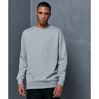 Build Your Brand Mens Basic Crew Neck Sweatshirt