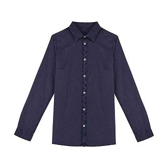 Native Spirit Womens/Ladies Washed Long-Sleeved Shirt