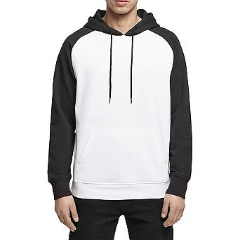 Build Your Brand Mens Basic Raglan Hoodie